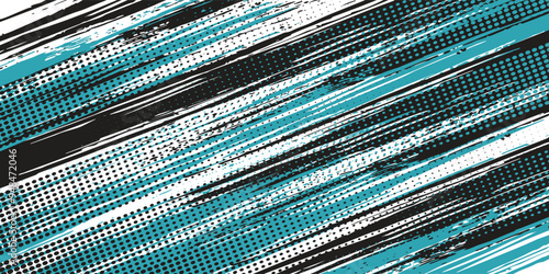 blue color pattern gradient grunge texture background. Dots pop art comics sport style vector illustration Abstract background dark blue with grunge speed lines modern corporate concept vector