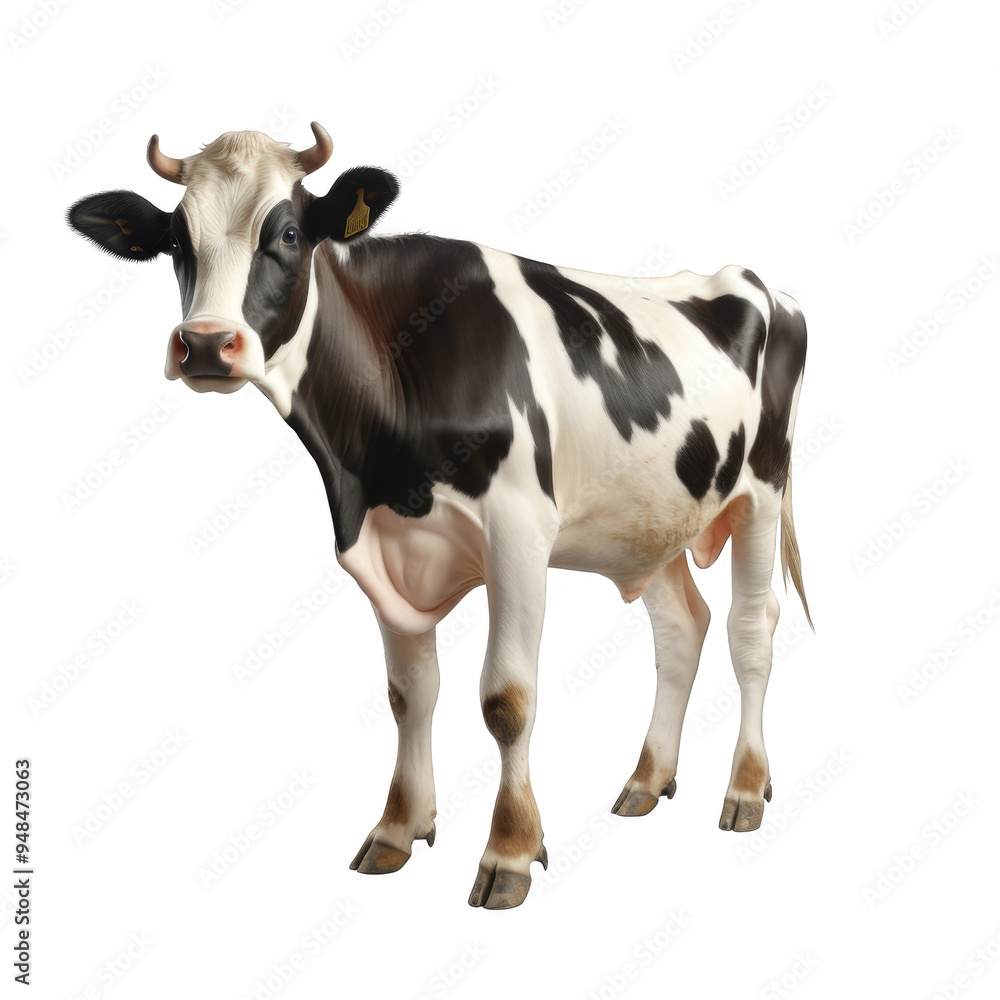 Cow Farm Isolated on a Transparent Background Cow Farm Isolated on a Transparent Background