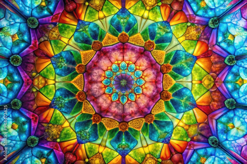 custom made wallpaper toronto digitalHistological Kaleidoscope (secondary: patterned, mood/style: vibrant, technical: tissue staining, color: multicolored, concept: tissue architecture)