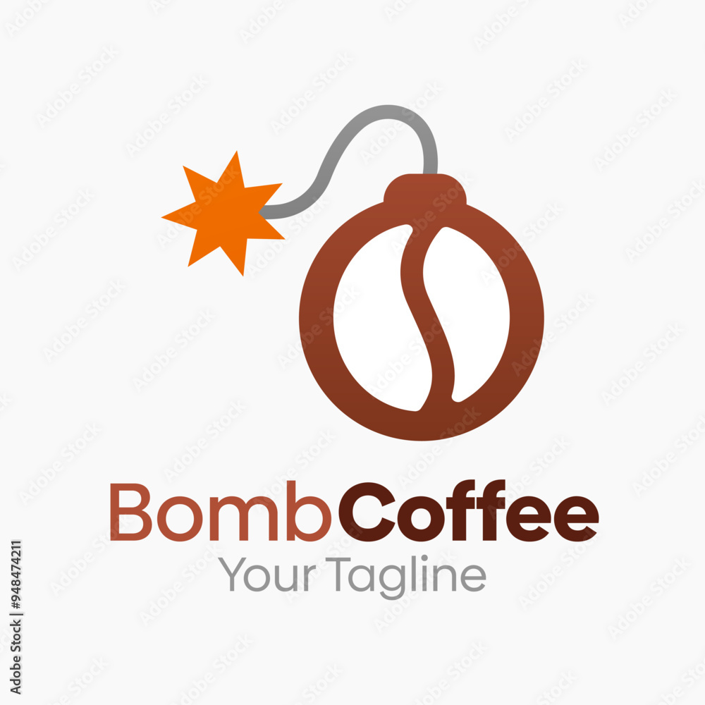 Obraz premium Bom Coffee Logo Design Template. Good for Business, Agency, Community and Organization