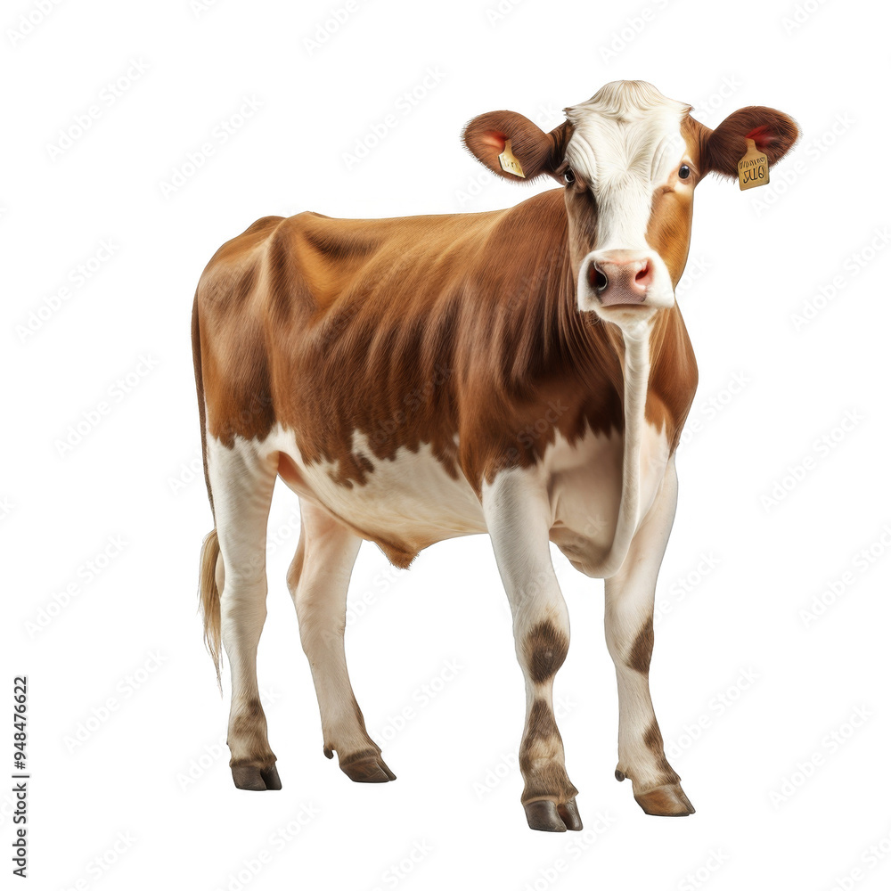Cow Farm Isolated on a Transparent Background Cow Farm Isolated on a Transparent Background