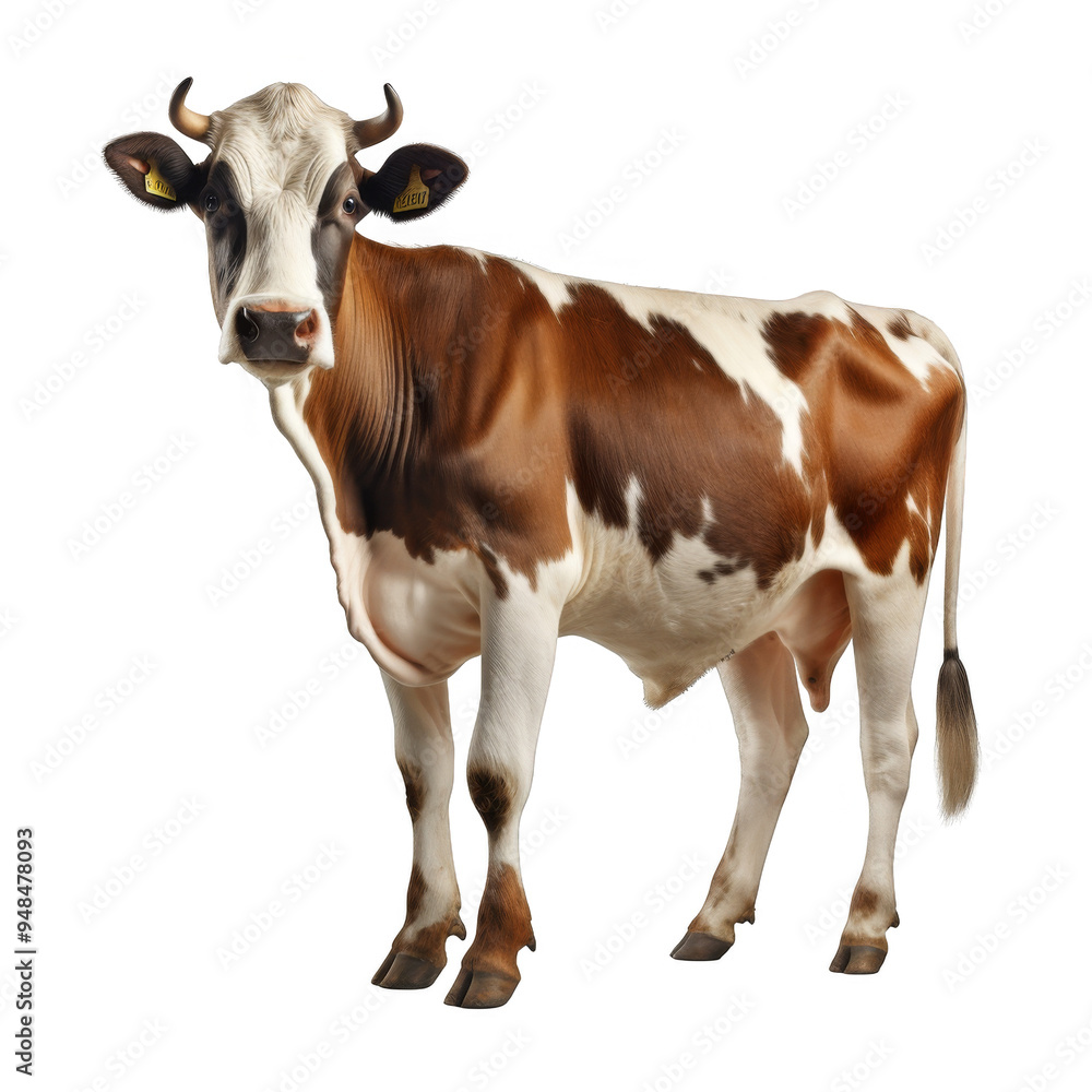 Cow Farm Isolated on a Transparent Background Cow Farm Isolated on a Transparent Background