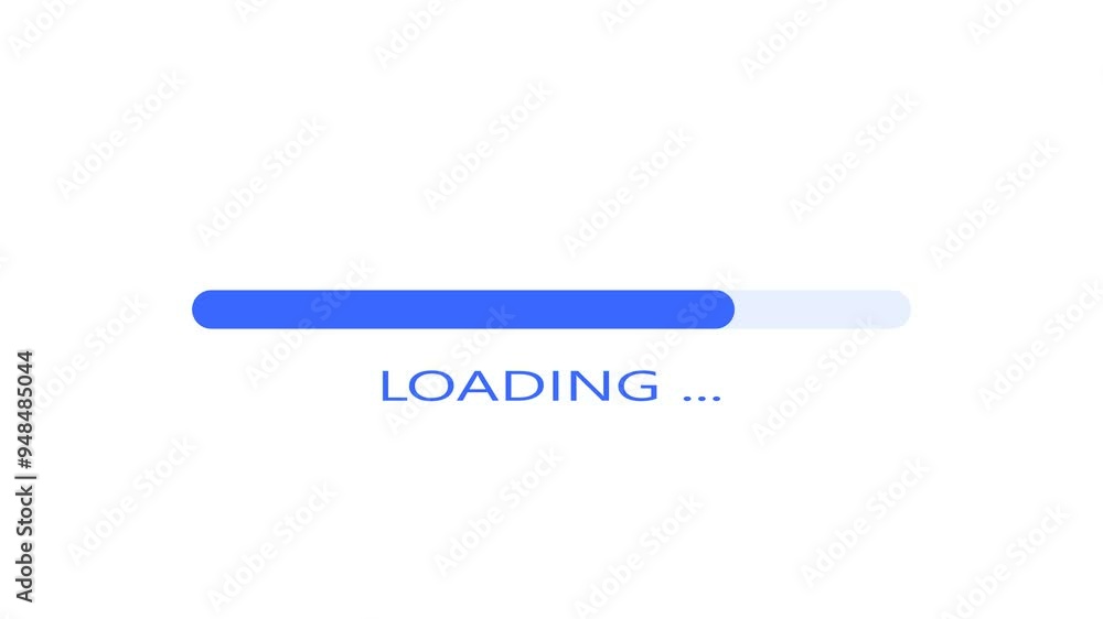 Processing progress bar animation with loading animation on black alpha background. Processing progress bar animation with loading animation on black alpha background.