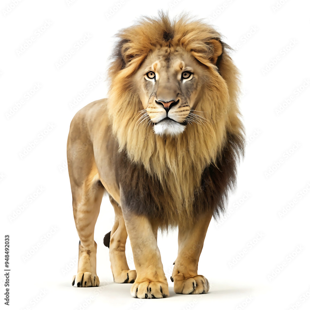 lion isolated on white lion isolated on white