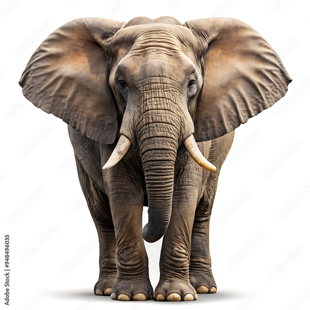 Obraz premium elephant isolated on white
