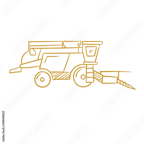 Engineering vehicle Combine Harvesters