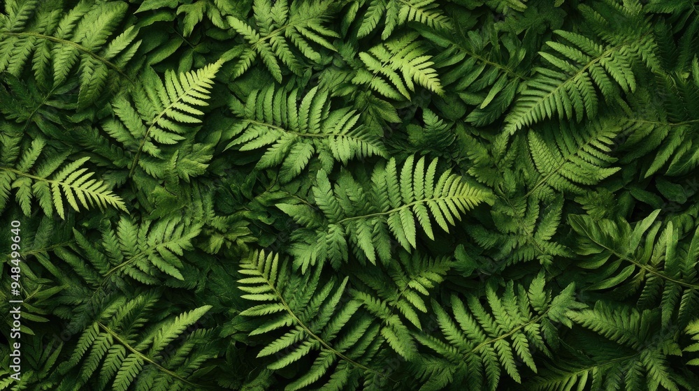 A serene fern leaf pattern, creating a calming and organic background ideal for botanical themes. - A serene fern leaf pattern, creating a calming and organic background ideal for botanical themes. -