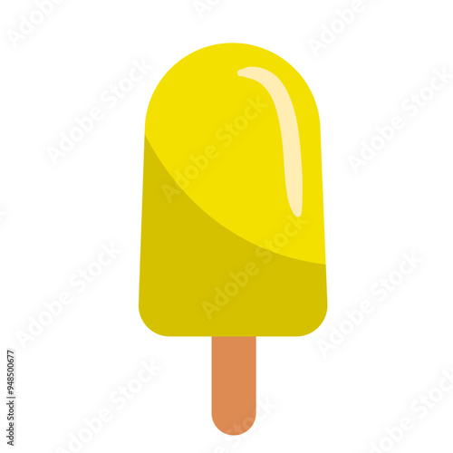 Beach Elements Pineapple Ice Cream Stick