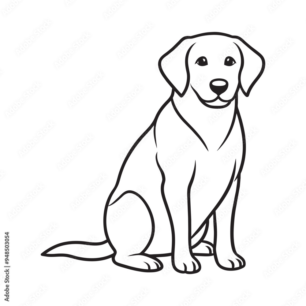 Fototapeta premium labrador retriever puppy