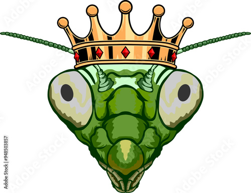 Praying Mantis Face Crown