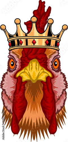 Rooster Face Crown