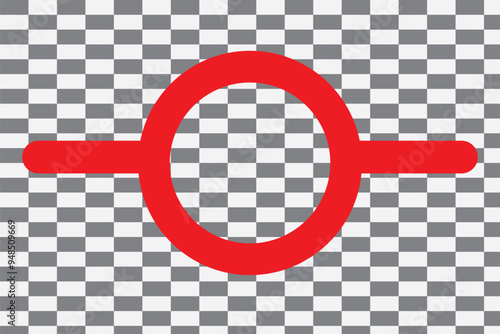 Git commit icon line isolated on white background. Black flat thin icon on modern outline style. Linear symbol and editable stroke. Simple and pixel perfect stroke vector illustration.