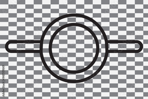 Git commit icon line isolated on white background. Black flat thin icon on modern outline style. Linear symbol and editable stroke. Simple and pixel perfect stroke vector illustration.