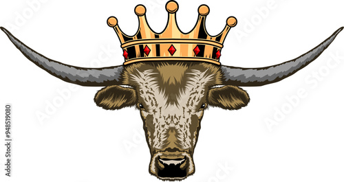 Texas Longhorn Face Crown