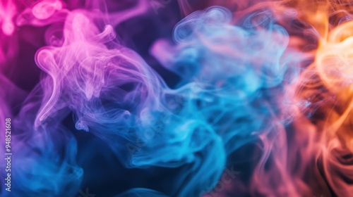 Abstract Colorful Smoke Photography