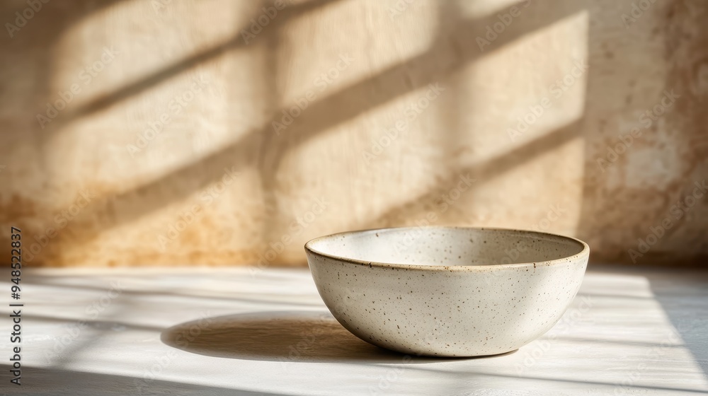 A minimalist ceramic bowl sits on a textured surface bathed in sunlight, casting long artistic shadows, evoking a sense of calm and serene simplicity. A minimalist ceramic bowl sits on a textured surface bathed in sunlight, casting long artistic shadows, evoking a sense of calm and serene simplicity.