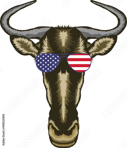Wildebeest Face Sunglasses