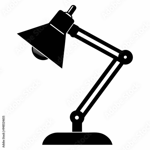 Anglepoise lamp Black silhouette photo