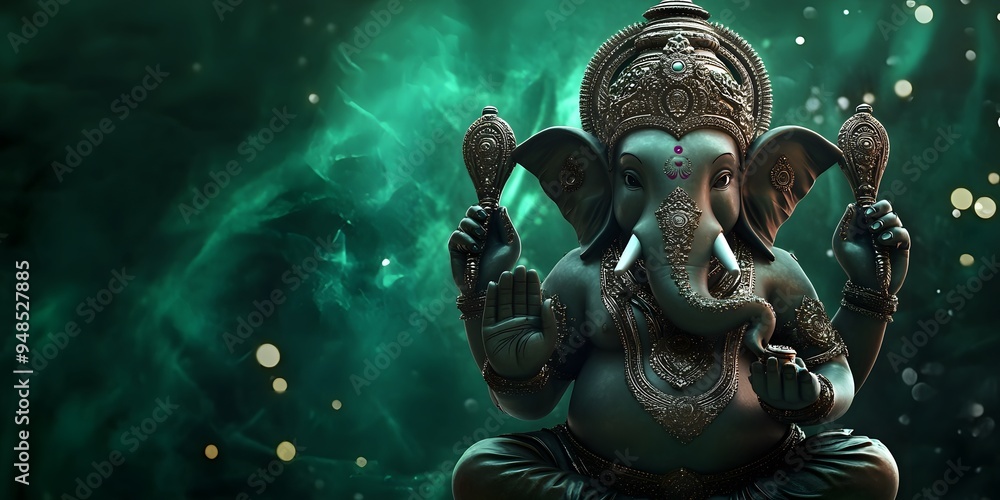 Ganesha as a symbol of the Ganesh Chaturthi celebration Ganesha as a symbol of the Ganesh Chaturthi celebration