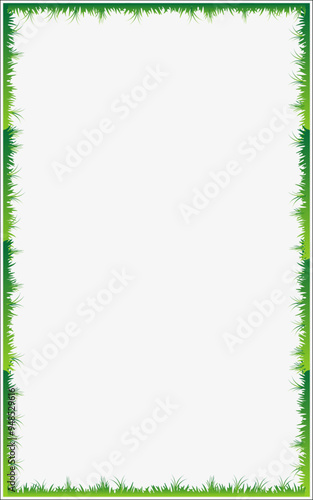 Floral grass frame border ornamental decorative vector background portrait abstract creative color vintage retro style card slide background