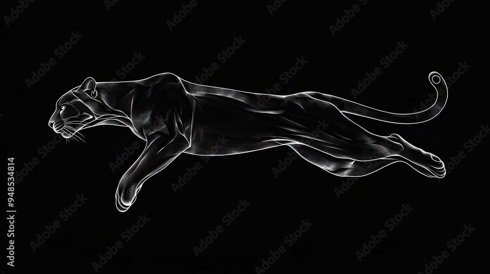 Black Panther Leaping Through the Dark Black Panther Leaping Through the Dark