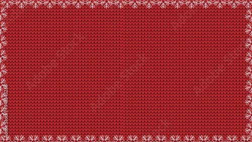 red knitted background