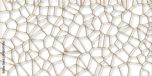 Abstract golden hexagon graphic ornament. arabian Stylish Seamless pattern on white background. Creative design. Design for book, notebook and calendar covers. high quality textile design, vector .	