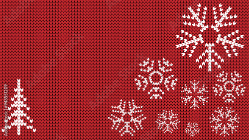 christmas knitted background