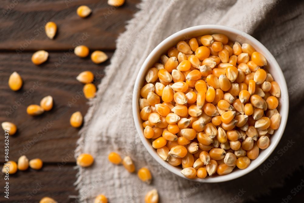 Dried corn grains Dried corn grains
