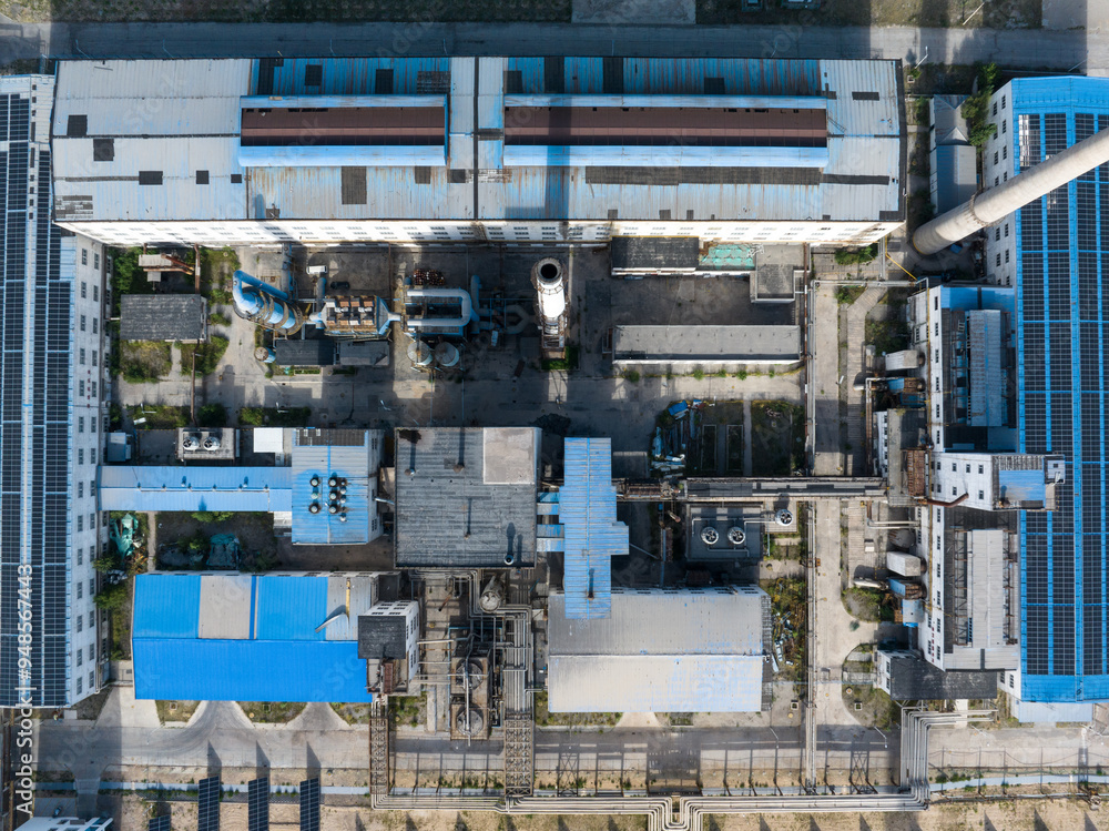 Fototapeta premium view of power station