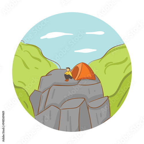 Hiking Scene