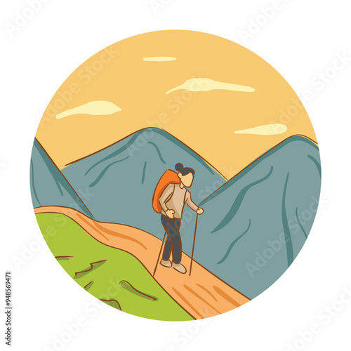 Hiking Scene