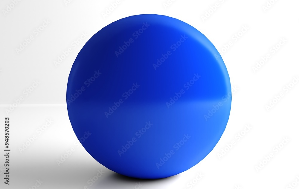 Blue ball on white background. Blue sphere isolated. Blue ball on white background. Blue sphere isolated.