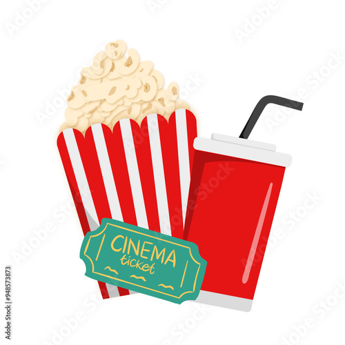 Cinema Element Cinema Ticket, Drink, Popcorn