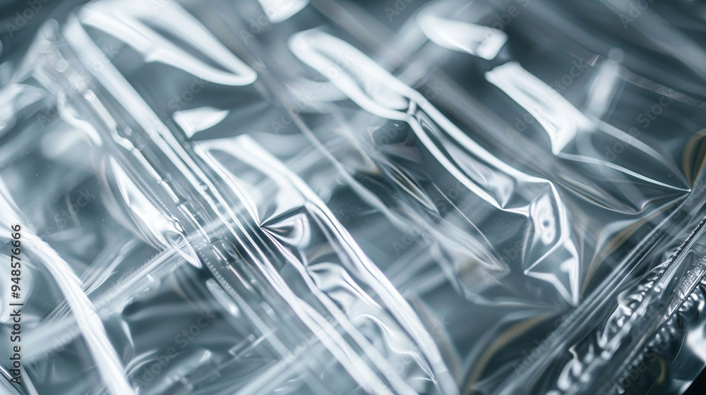 A close-up of a sealed plastic package, with the clear material allowing a glimpse of the contents inside. A close-up of a sealed plastic package, with the clear material allowing a glimpse of the contents inside.