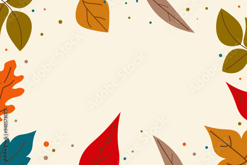 Autumn banner with place for text