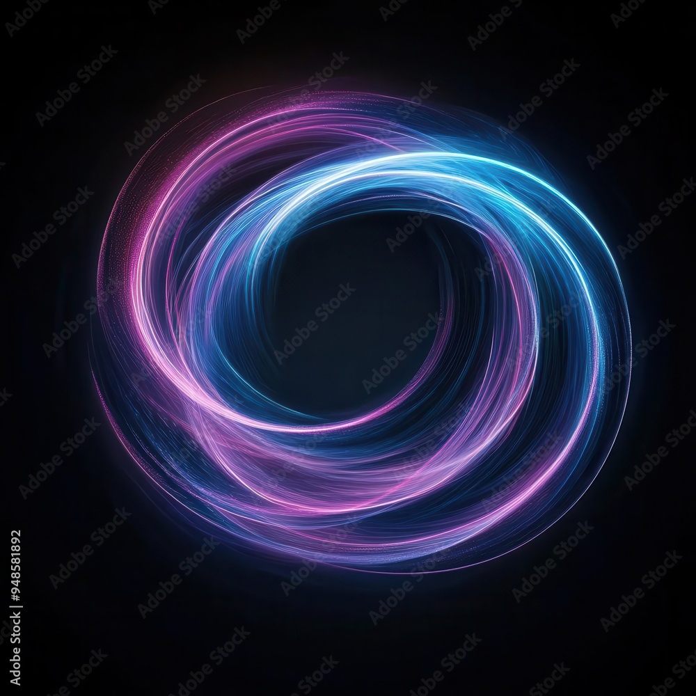 Create vibrant, glowing lines swirling in a circular pattern Create vibrant, glowing lines swirling in a circular pattern