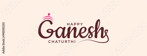 Happy Ganesh Chaturthi Social Media Post Template, Web Banner, Greeting Cards,Print, T-Shirts, Posters and Banners	