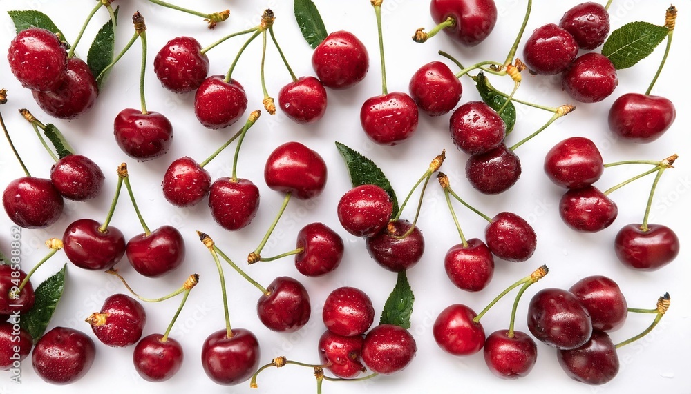 Fresh and Juicy Red Cherries: A Pattern of Summer Goodness Fresh and Juicy Red Cherries: A Pattern of Summer Goodness