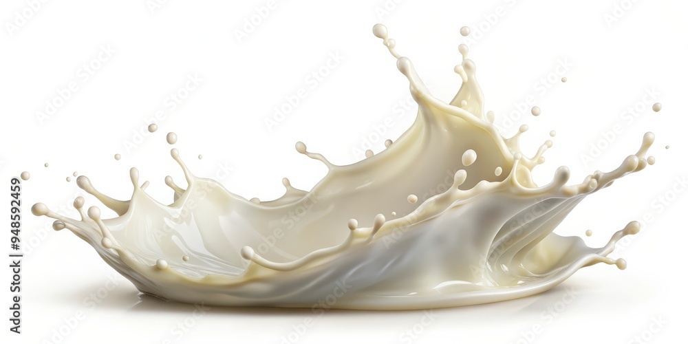 Splash of milk or cream isolated on white background, dairy, white, liquid, splash, fresh, drop, isolated, cut out Splash of milk or cream isolated on white background, dairy, white, liquid, splash, fresh, drop, isolated, cut out