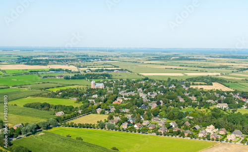 Föhr Island in Northern Germany from the air photo