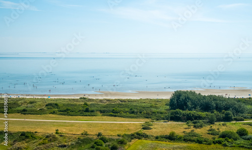 Föhr Island in Northern Germany from the air