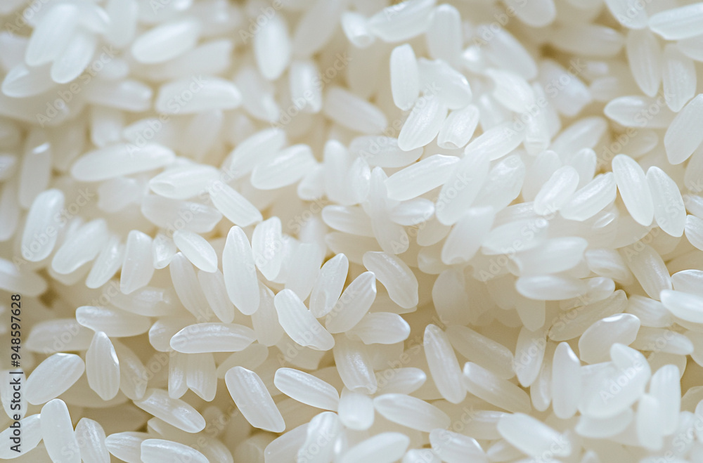 close-up shot of white rice close-up shot of white rice