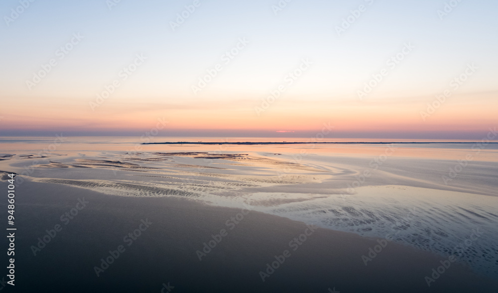 Fototapeta premium Föhr Island in Northern Germany from the air