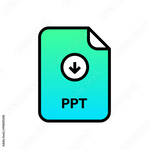 File Formats - Download icon with extension 