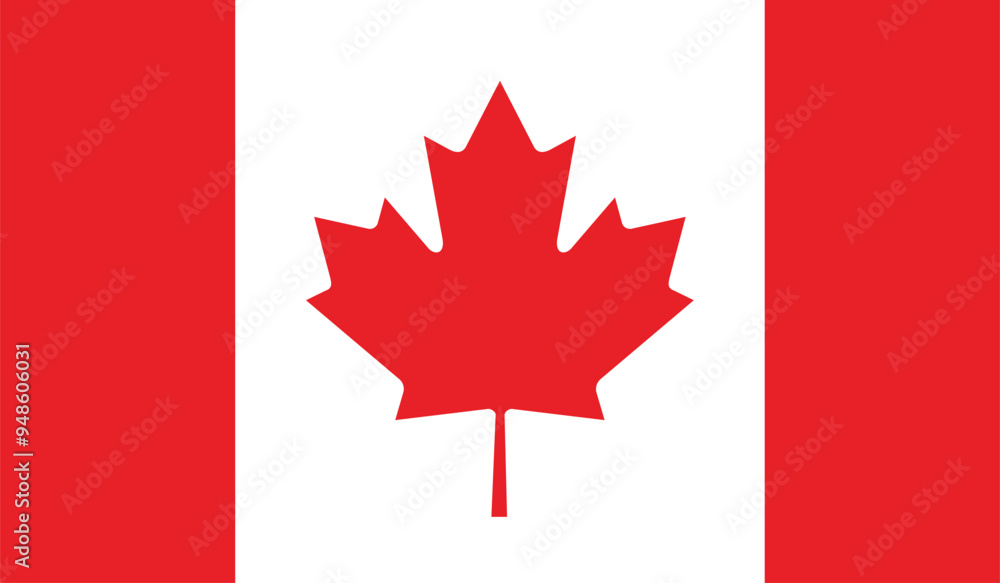 Flag of canada , Canadian National Flag, flat vector Flag of canada , Canadian National Flag, flat vector