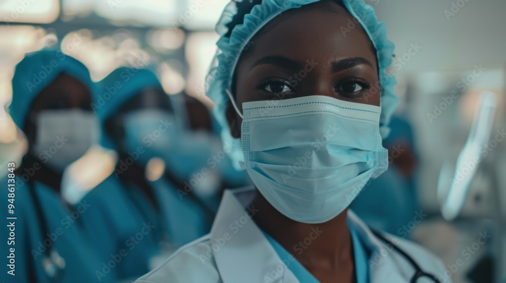 Medical staff working together in the workplace Medical staff working together in the workplace