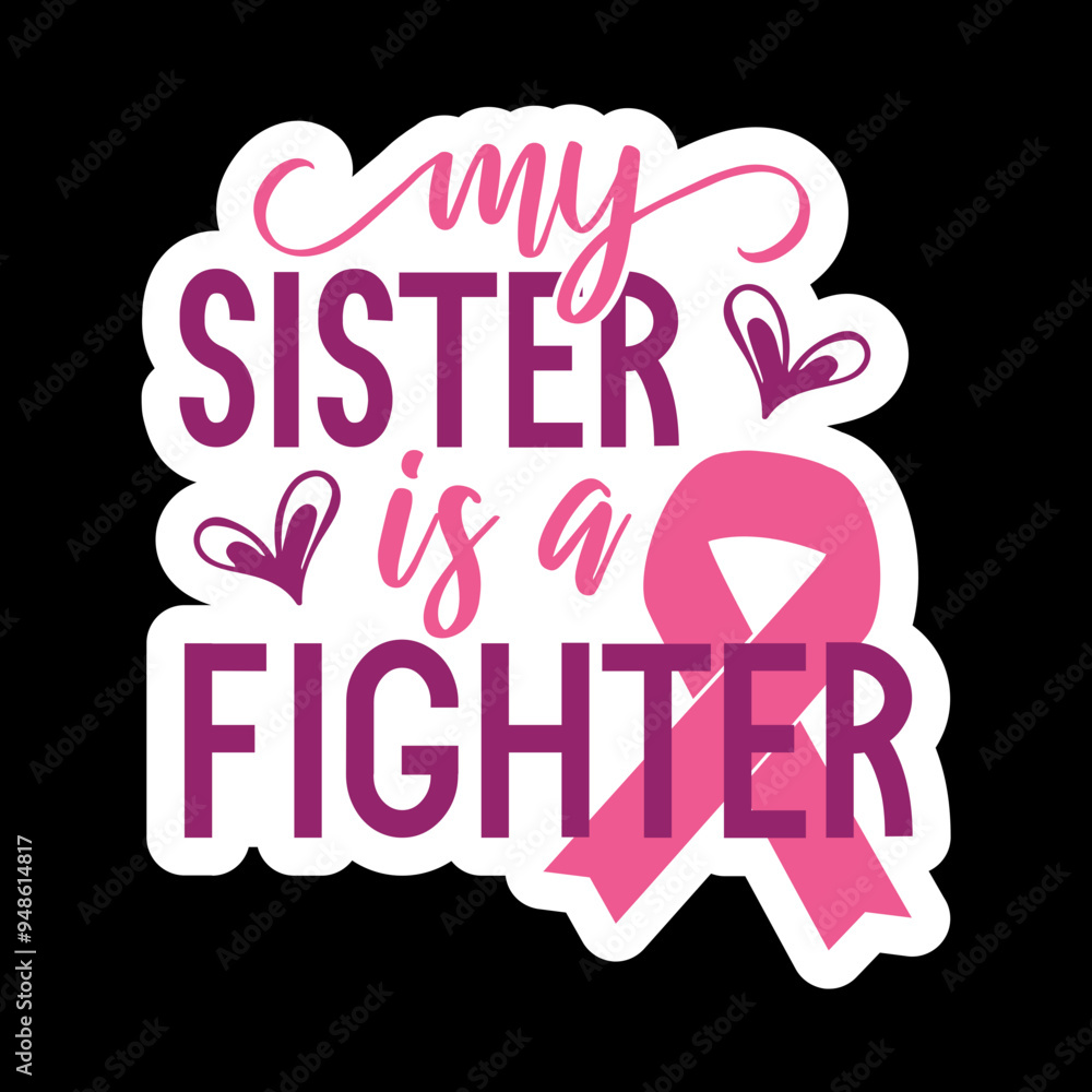 Φωτογραφία Mom/Sister/Aunt/Grandma/Daughter/Nana/Wife/ is a Fighter Sticker