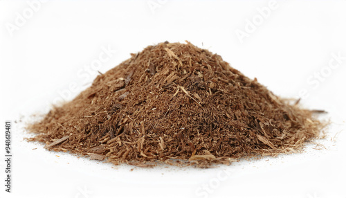 Wallpaper Mural Pile of coir, coconut fiber isolated on white backdrop. Natural material. Torontodigital.ca