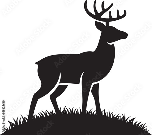 silhouette of a deer